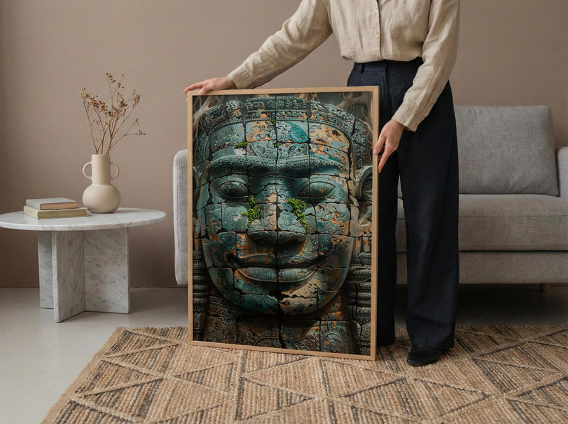 Angkor Wat Wall Art, Tropical Jungle Decor - Cambodia Print