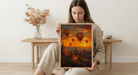 Bagan Balloon Print, Ancient Temple Decor - Myanmar Sunset