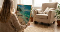 Okinawa Beach Art Print, Crystal Clear Water - Coral Reef Decor