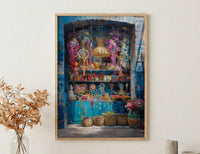Fremantle Market Hall City Poster, Boho Artisan Home Decor - Historic Australia Town Summer Retreat