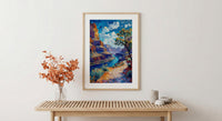 Horseshoe Bend River Wall Art, Arizona Red Canyon Decor - Deep Green Water Summer