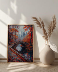 New York Central Park Wall Art, Manhattan City Skyline - Lush Green Summer Trees