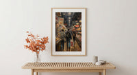 Philadelphia Reading Terminal Art Print, Indoor Food Market Decor - Warm Glowing Summer Light