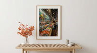 Toronto St Lawrence Market Poster, Canadian Food Travel Decor - Fresh Produce Summer Scene