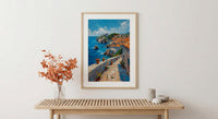 Dubrovnik Wall Art, Croatia Ocean Decor - Historic Stone Print