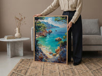 Mallorca Spain Art, Emerald Ocean Decor - Hidden Cove Print