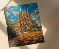Sagrada Familia Art, Barcelona City Decor - Spire Architecture
