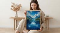Scottish Highlands, Scotland Nature Decor - Mountain Lake Print
