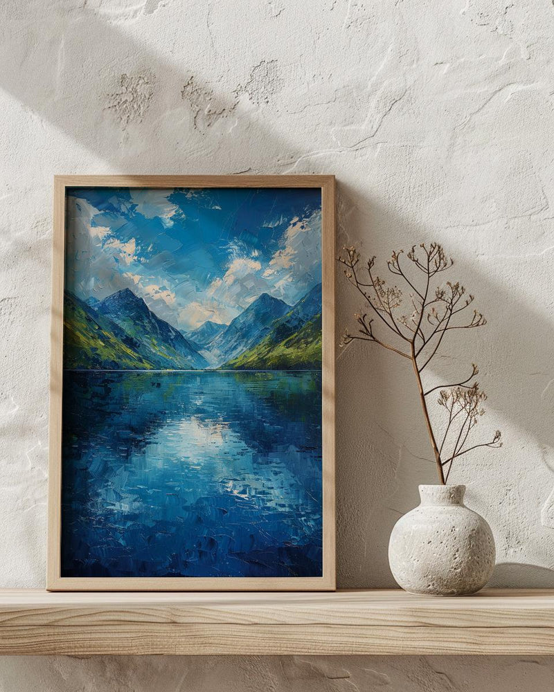 Scottish Highlands, Scotland Nature Decor - Mountain Lake Print