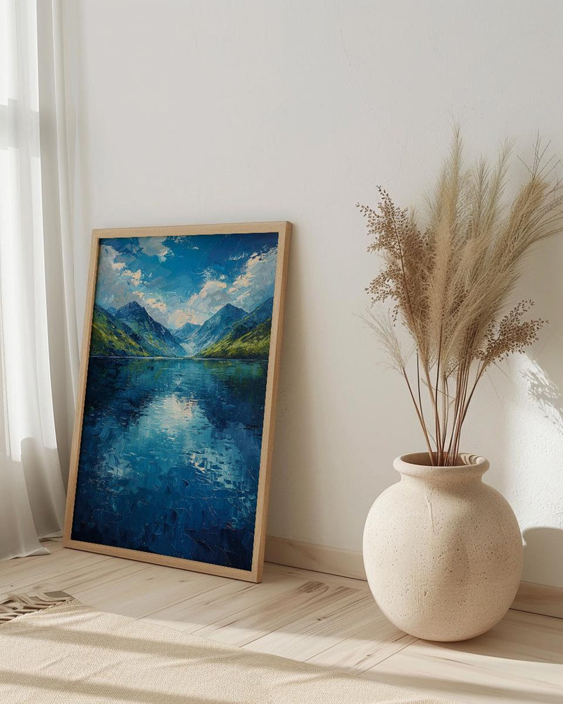 Scottish Highlands, Scotland Nature Decor - Mountain Lake Print