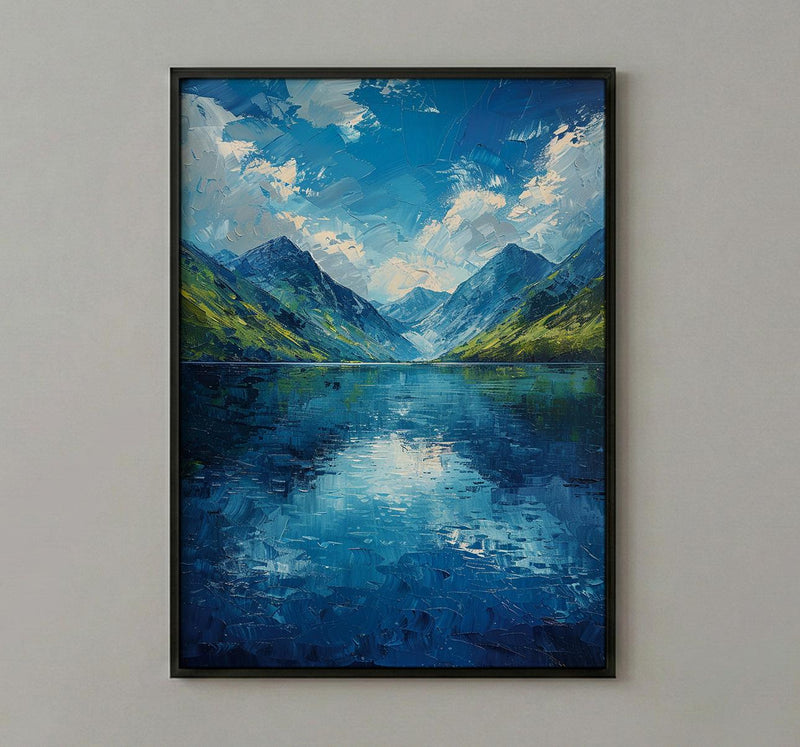 Scottish Highlands, Scotland Nature Decor - Mountain Lake Print