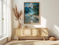 Tofino Surf Beach Wall Art, Canada Pacific Coast Decor - Misty Green Pine Ocean Wave