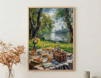 London Hyde Park, Summer Picnic Decor - Lush Green Grass Art