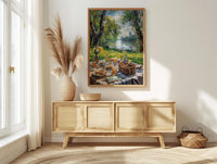 London Hyde Park, Summer Picnic Decor - Lush Green Grass Art
