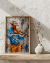 Vienna Austria Art, Street Musician Decor - Classical Violin