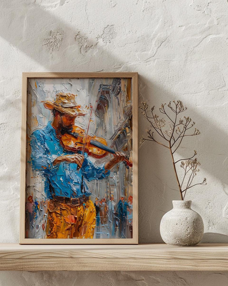 Vienna Austria Art, Street Musician Decor - Classical Violin