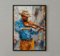 Vienna Austria Art, Street Musician Decor - Classical Violin