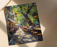 Munich Beer Garden, Germany Culture Decor - Chestnut Tree Art