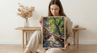 Munich Beer Garden, Germany Culture Decor - Chestnut Tree Art