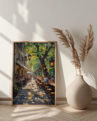 Munich Beer Garden, Germany Culture Decor - Chestnut Tree Art