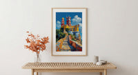 Sintra Pena Palace Art Print, Portugal Palace Decor - Colorful Castle Poster
