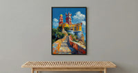 Sintra Pena Palace Art Print, Portugal Palace Decor - Colorful Castle Poster