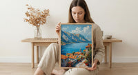 Kotor Bay Wall Art, Montenegro Sea Decor - Mountain Landscape
