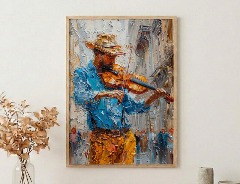 Vienna Austria Art, Street Musician Decor - Classical Violin
