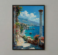 Taormina Sicily Wall Art, Italy Coastal Home Decor - Beautiful Ancient Greek Theater Summer Landscape