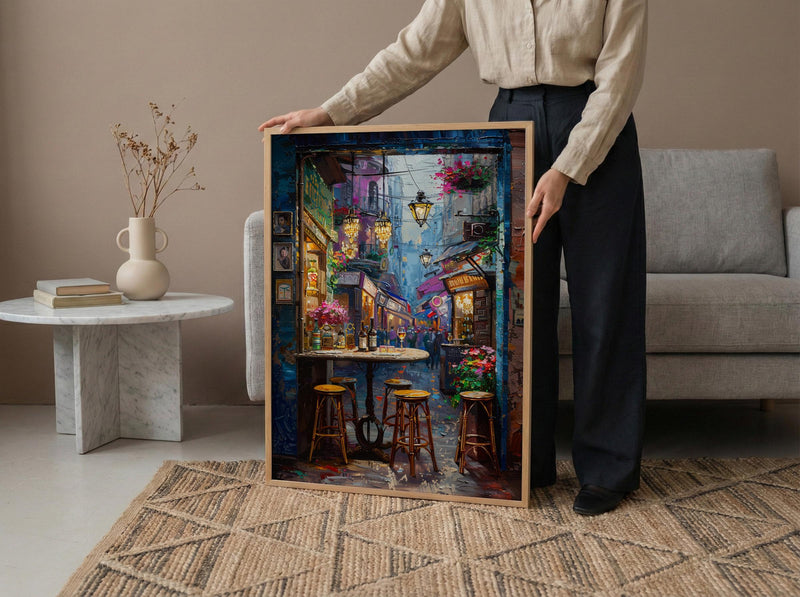 Paris Antique Wall Art, French Market Home Decor - Ornate Vintage Mirror Furniture Summer Escape