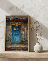Western Saloon Art Print, Historic Cowboy Town Decor - Rustic Wooden Building Dusty Summer Heat