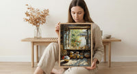 Chinese Tea Market Art, Antique Teapot Decor - Summer Morning Print