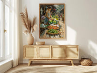 Luang Prabang Market Art, Laos Morning Decor - Soft Summer Print