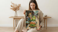Luang Prabang Market Art, Laos Morning Decor - Soft Summer Print