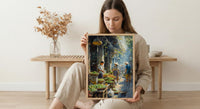 Yangon Jade Market Poster, Myanmar Summer Decor - Gemstone Art
