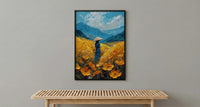 Vietnam Rice Terrace, Summer Farm Decor - Conical Hat Print