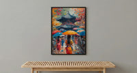 Korean Hanbok Print, Palace Garden Decor - Seoul Summer Art