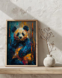 Giant Panda Wall Art, Bamboo Forest Decor - Cute Animal Print