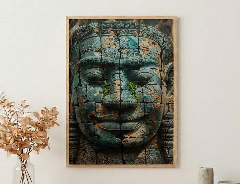 Angkor Wat Wall Art, Tropical Jungle Decor - Cambodia Print