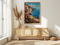 Amalfi Coast Art Print, Italy Coastal Decor - Lemon Tree Poster