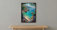 Mallorca Spain Art, Emerald Ocean Decor - Hidden Cove Print