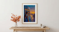 Rome Colosseum Poster, Italy Historic Decor - Ancient Ruins