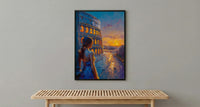 Rome Colosseum Poster, Italy Historic Decor - Ancient Ruins