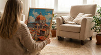 Florence Duomo Poster, Italy City Decor - Terracotta Dome Art
