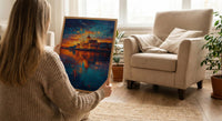 Budapest Parliament Art, Hungary City Decor - Danube River
