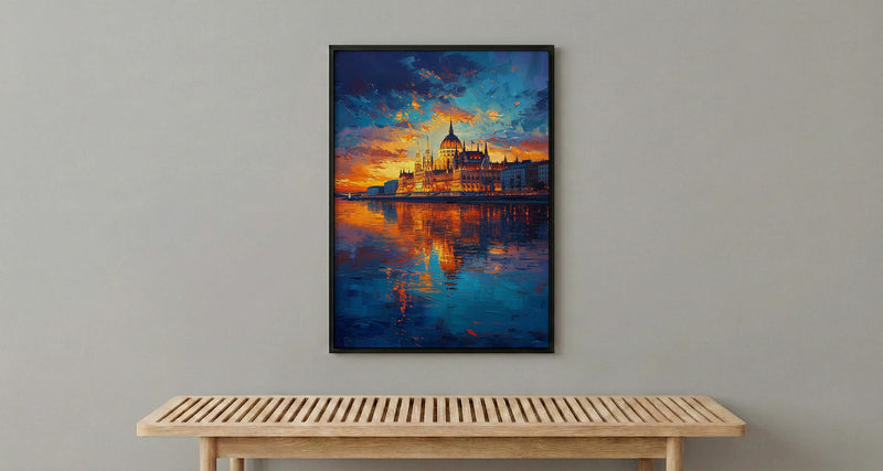 Budapest Parliament Art, Hungary City Decor - Danube River