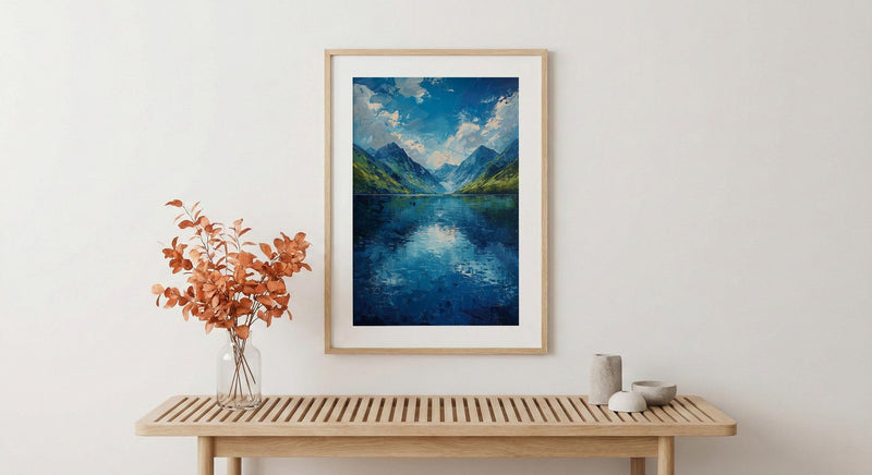 Scottish Highlands, Scotland Nature Decor - Mountain Lake Print