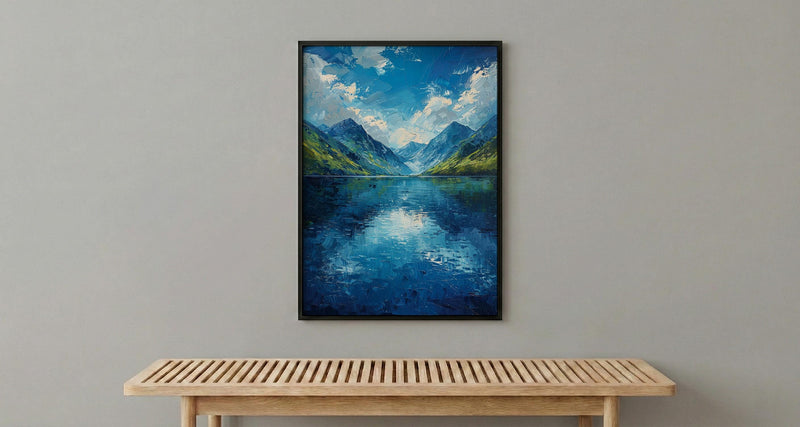 Scottish Highlands, Scotland Nature Decor - Mountain Lake Print