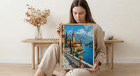 Lake Como Italy Art, Historic Villa Decor - Blue Water Poster