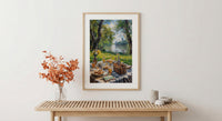 London Hyde Park, Summer Picnic Decor - Lush Green Grass Art
